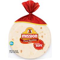 Mission Fajita Super Soft Flour Tortillas 20 Count 23 oz