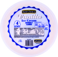 Best Choice Vanilla Ice Cream 128 oz