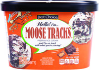 Best Choice Moose Tracks Ice Cream Scround 48 oz