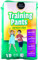Best Choice Jumbo Training Pants 4T-5T 18 Ct