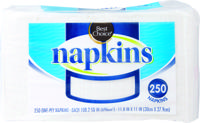 Best Choice White Napkins 250Ct 250 Ct