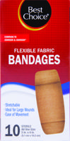 Best Choice Flex Fabric Strps X-Large 10 ct