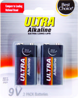 Best Choice Alkaline 9 Volt Battery 2 Pack 2 ct