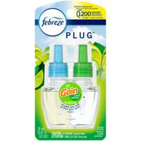 Febreze Plug Odor-Eliminating Air Freshener Scented Oil Refill, Gain Original Scent, 1 count