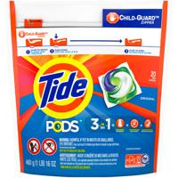 Tide PODS Liquid Laundry Detergent Pacs, Original, 20 count
