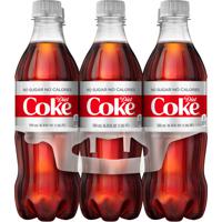 Diet Coke Bottles, 16.9 fl oz, 6 Pack