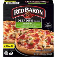 Red Baron Singles Deep Dish Supreme Pizza 2 ct / 11.5 oz