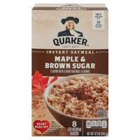 QUAKER INSTANT OATMEAL MAPLE 8 ct