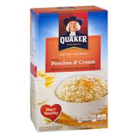 QUAKER INSTANT OATMEAL PEACHES AND CREAM 8 CT
