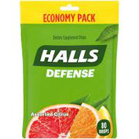 HALLS CITRUS COUGH DROPS ECONOMY BAG  5 OZ