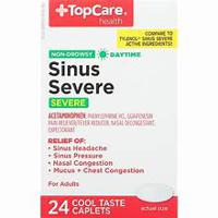 TOPCARE SINUS CONGESTION SEVERE CAPLETS 24 CT