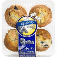 CAFE VALLEY BLUEBERRY MUFFINS 4CT