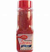 BETTY CROCKER RED SUGARS  DECORS