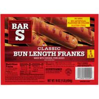 Bar-S Classic Bun Length Franks 16 oz