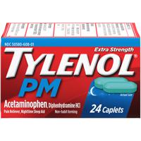 (LMTD QTY) Tylenol PM Extra Strength Caplets 24 ct