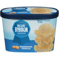Blue Ribbon Classics Homemade Vanilla Reduced Fat Ice Cream 48 fl. oz. Tub