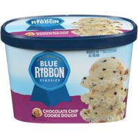 Blue Ribbon Classics Chocolate Chip Cookie Dough Reduced Fat Ice Cream 48 fl. oz. Tub