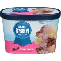 Blue Ribbon Classics Neapolitan Reduced Fat Ice Cream 48 fl. oz. Tub