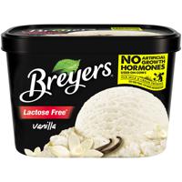 Breyers Lactose Free Vanilla Light Ice Cream 48 fl oz