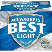 Milwaukee's Best Light Beer, American Lager, 30 Pack, 12 fl. oz. Cans, 4.1% ABV