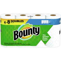 Bounty Select-A-Size Paper Towels, White, 4 Double Rolls = 8 Regular Rolls, 4 Count